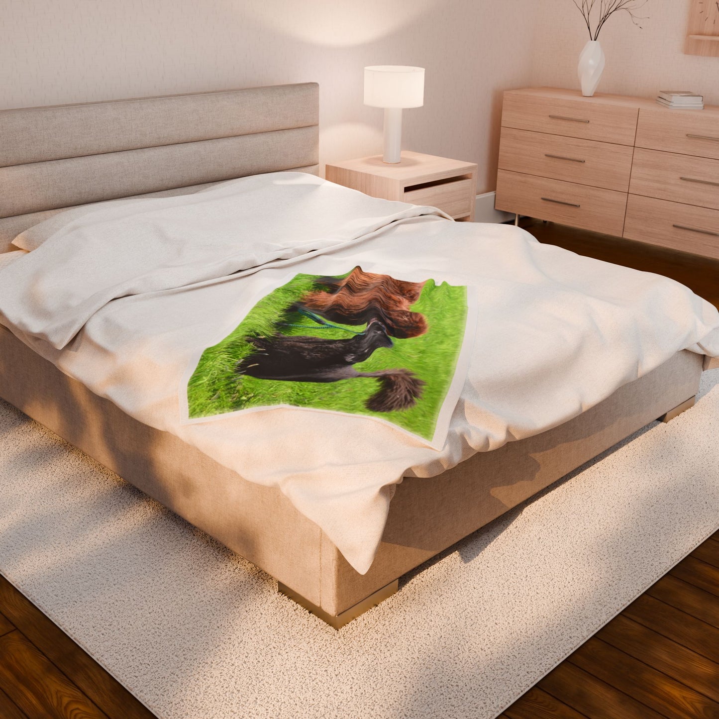 Newfoundland Dog Group Pet Lovers' Velveteen Plush Blanket - Cozy, Soft Throw for Dog Owners