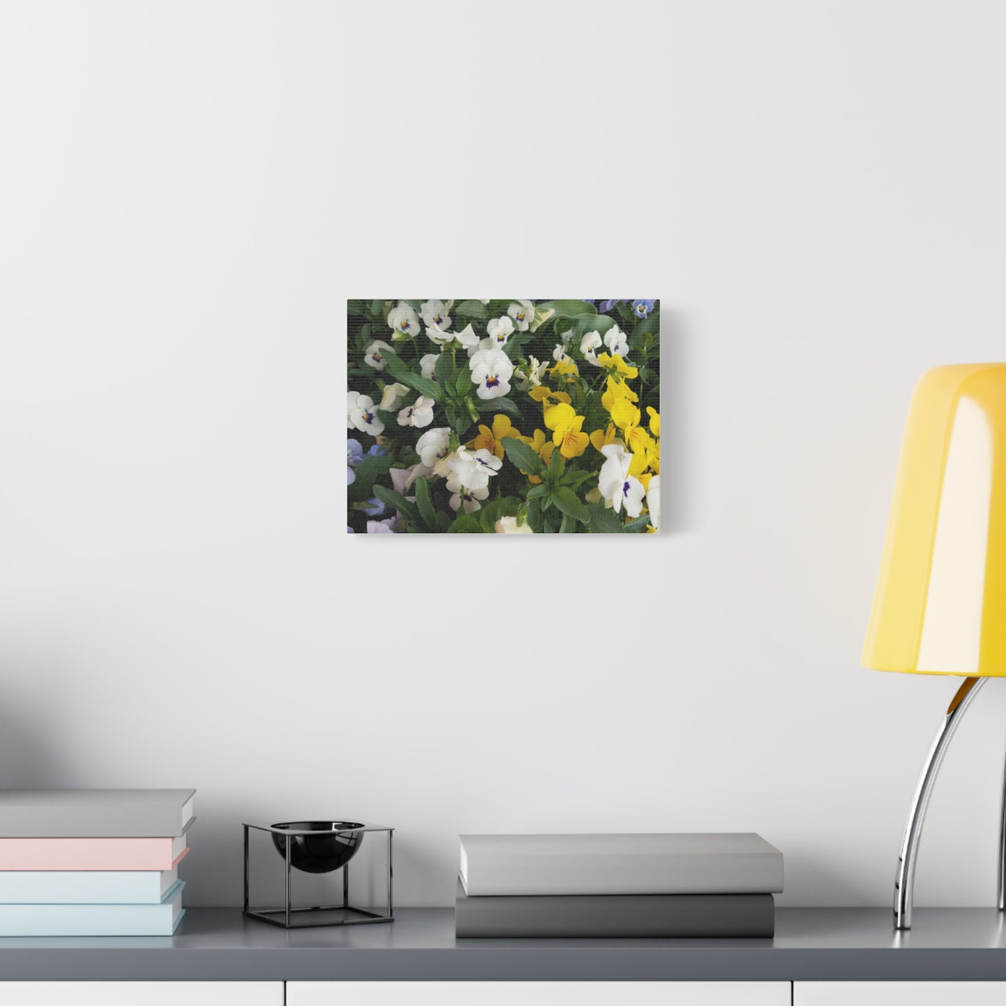 Pansies Floral Canvas Wall Art - Vibrant Pansy Design for Home Decor