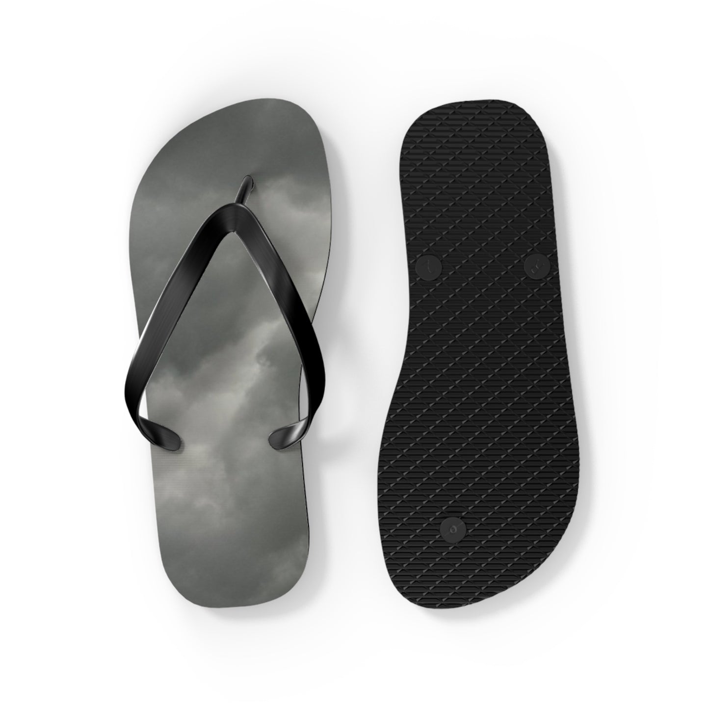 Cloudy Flip Flops - Stylish Beachwear, Vacation Essentials, Summer Footwear, Outdoor Adventures, Cloud Design