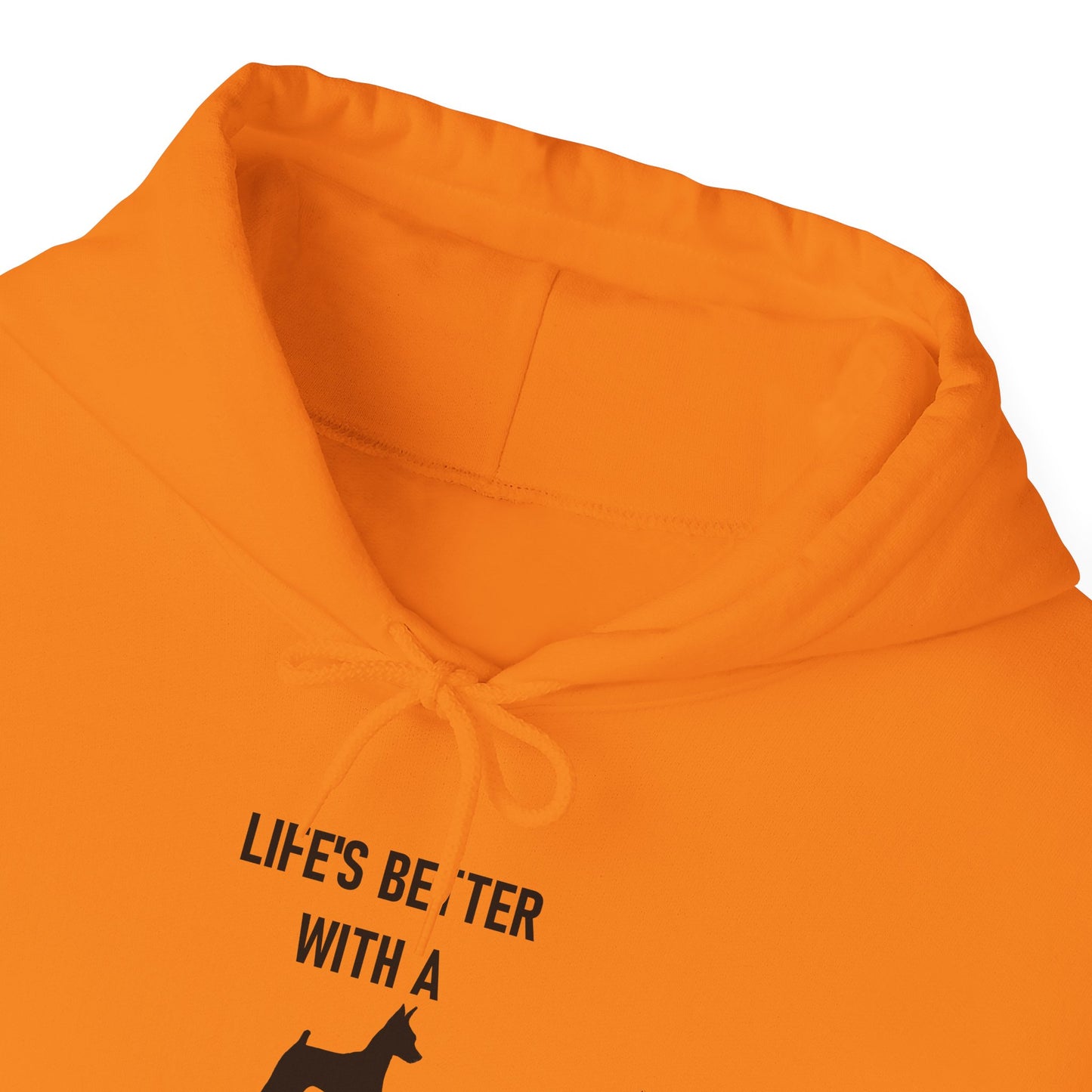 Life's Better with a Miniature Pinscher Hoodie, Pet Lover Gift, Unisex Sweatshirt, Dog Owner Apparel, Funny Dog Hoodie