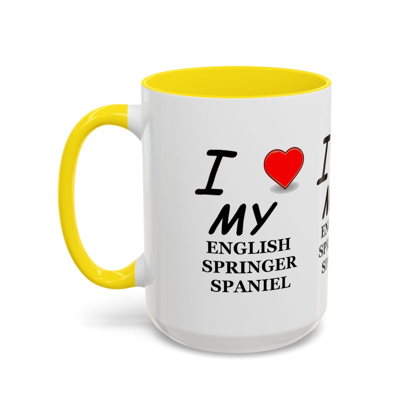I Love My English Springer Spaniel Accent Coffee Mug - Perfect for Dog Lovers, Pet Gifts, Home Decor, Unique Mug, Holiday Gift
