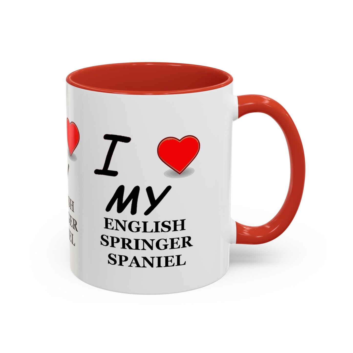 I Love My English Springer Spaniel Accent Coffee Mug - Perfect for Dog Lovers, Pet Gifts, Home Decor, Unique Mug, Holiday Gift