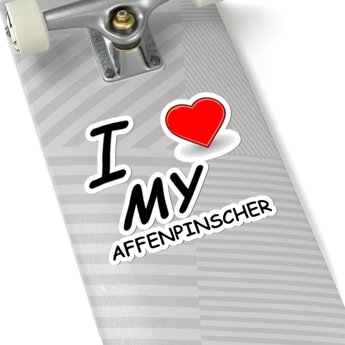 I Love My Affenpinscher Kiss-Cut Stickers - Perfect Pet Lover Decals