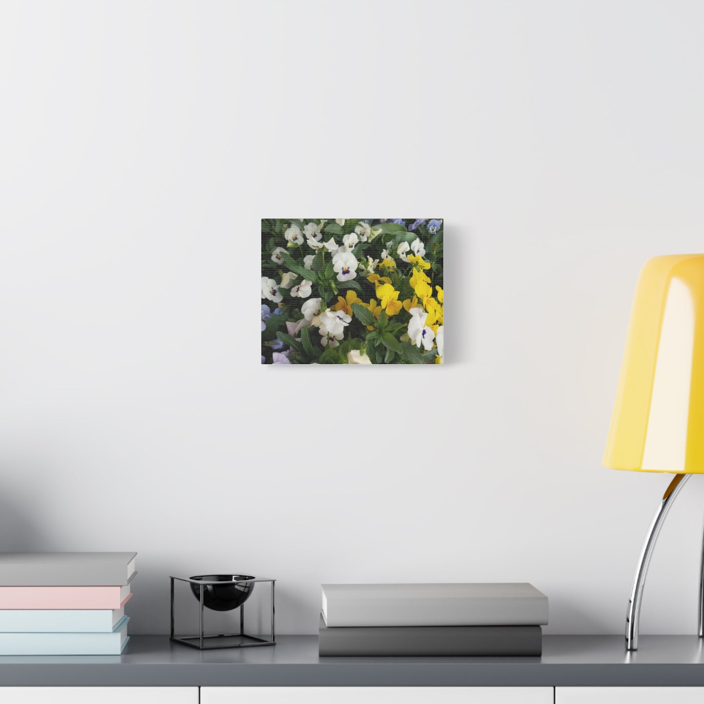 Pansies Floral Canvas Wall Art - Vibrant Pansy Design for Home Decor