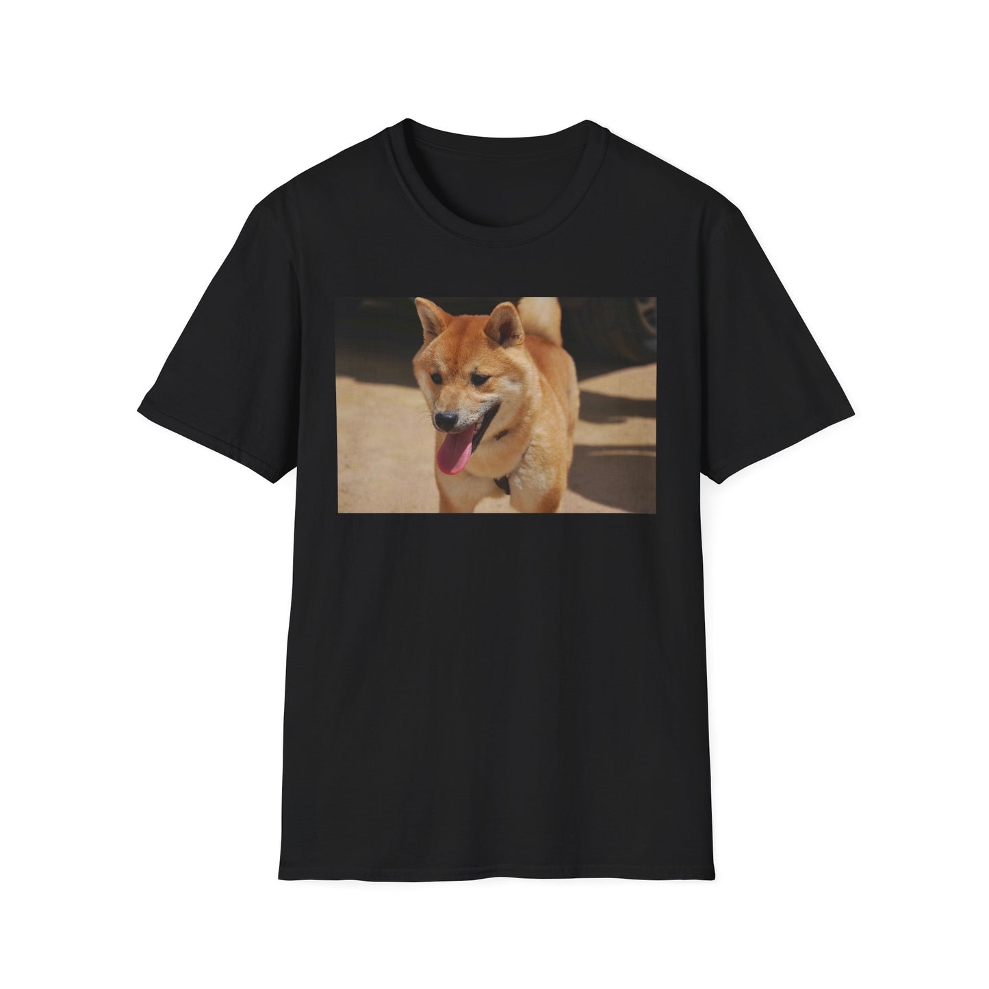 Cute Shiba Inu Unisex Softstyle T-Shirt, Pet Lover Gift, Animal Lover Tee, Casual Wear, Summer Style