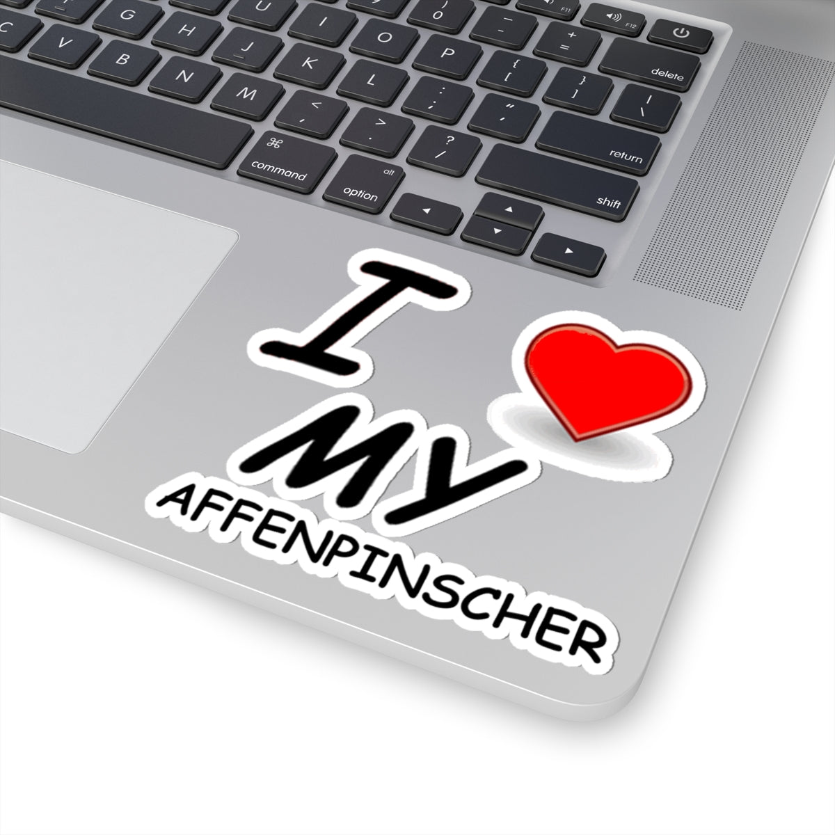 I Love My Affenpinscher Kiss-Cut Stickers - Perfect Pet Lover Decals