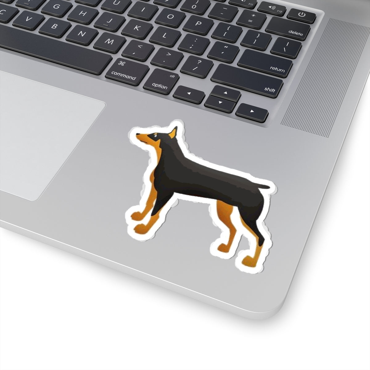Cute Doberman Cartoon Kiss-Cut Stickers, Dog Lover Gifts, Laptop Decals, Car Stickers, Pet Accessories, Waterproof Vinyl Stickers