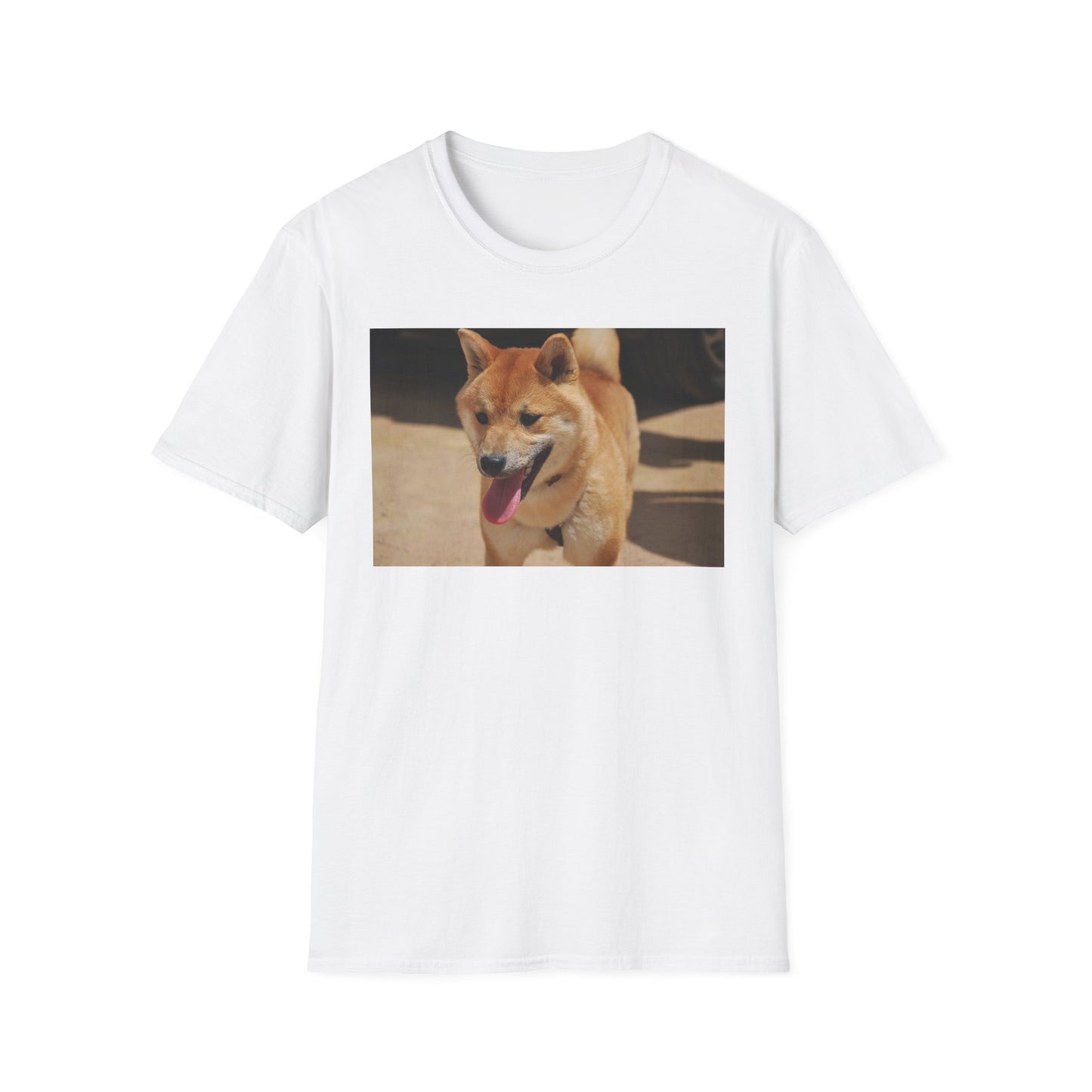 Cute Shiba Inu Unisex Softstyle T-Shirt, Pet Lover Gift, Animal Lover Tee, Casual Wear, Summer Style