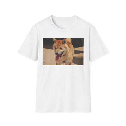 Cute Shiba Inu Unisex Softstyle T-Shirt, Pet Lover Gift, Animal Lover Tee, Casual Wear, Summer Style