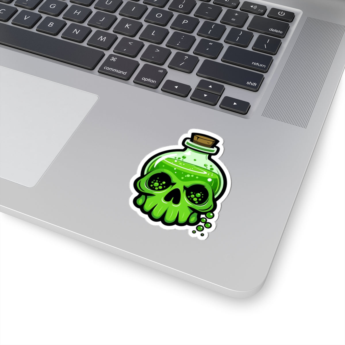 Creepy Potion Skull Kiss-Cut Stickers - Perfect for Halloween and Spooky Decor
