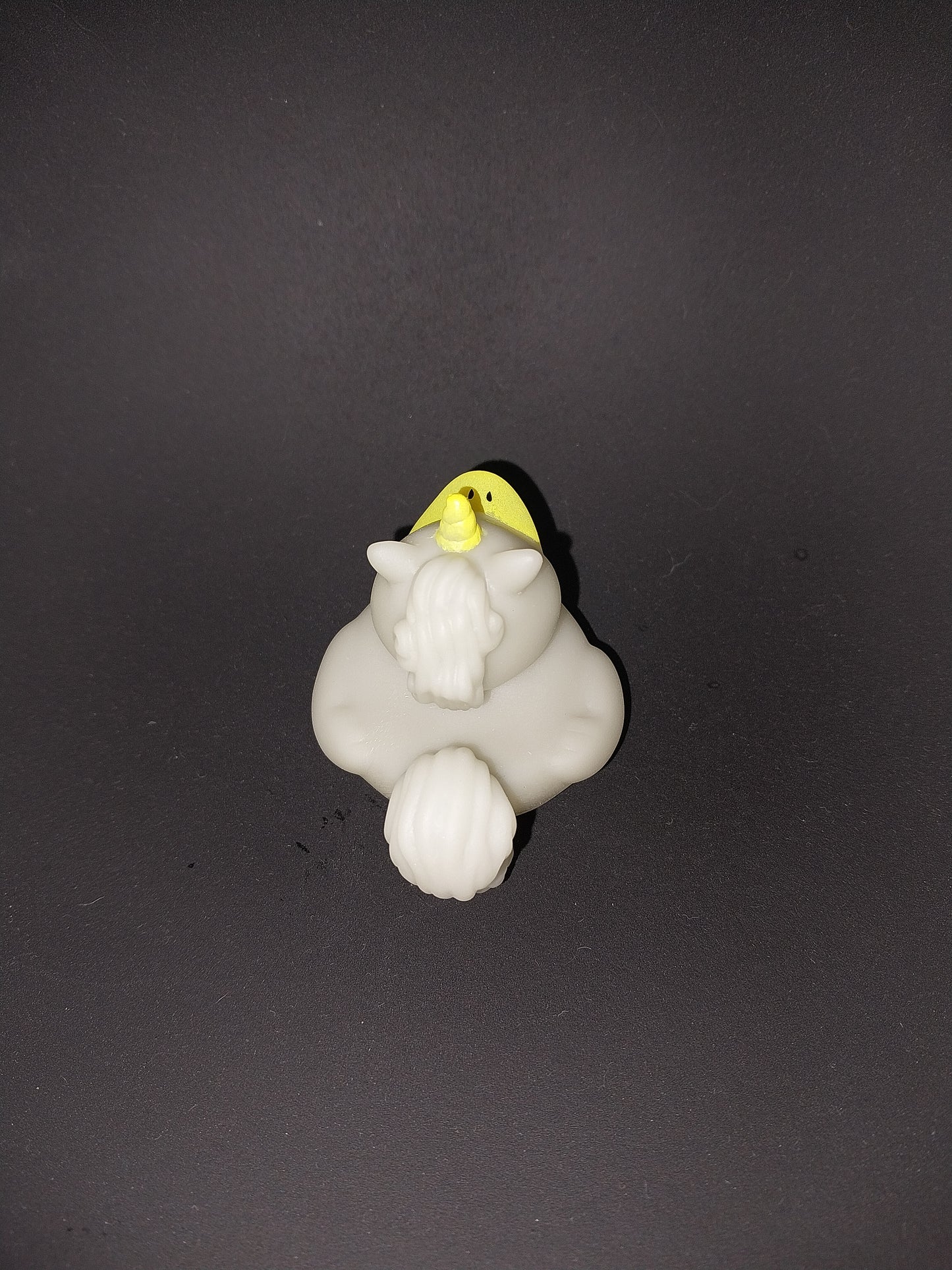 Gray Unicorn Rubber Duck