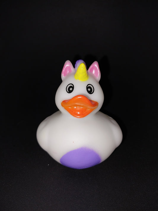 Purple Unicorn Rubber Duck