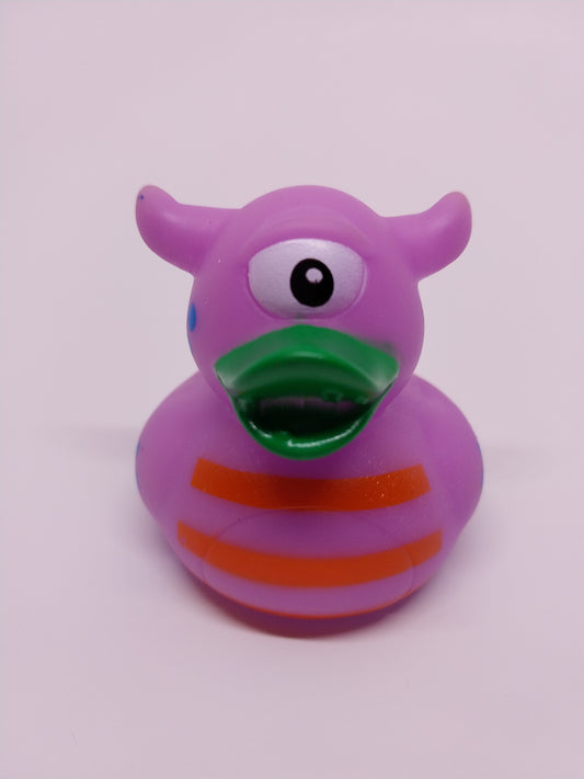 Purple Monster Cyclops Rubber Duck