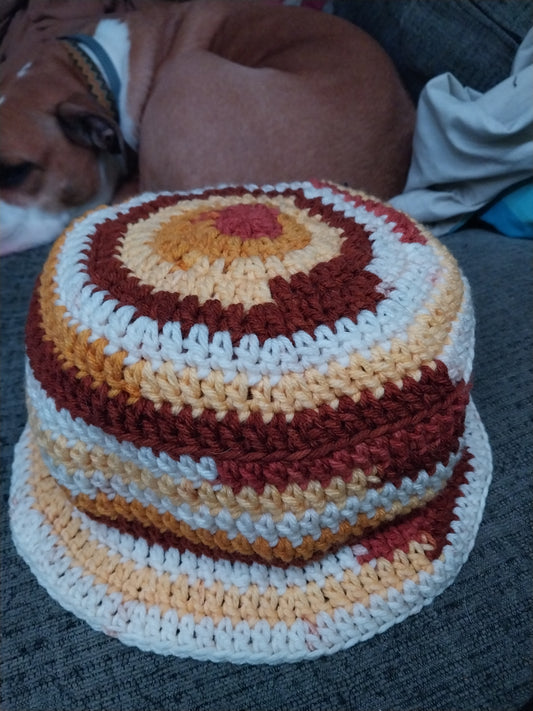 PSL Fall Colors Crochet Standard Bucket Hat