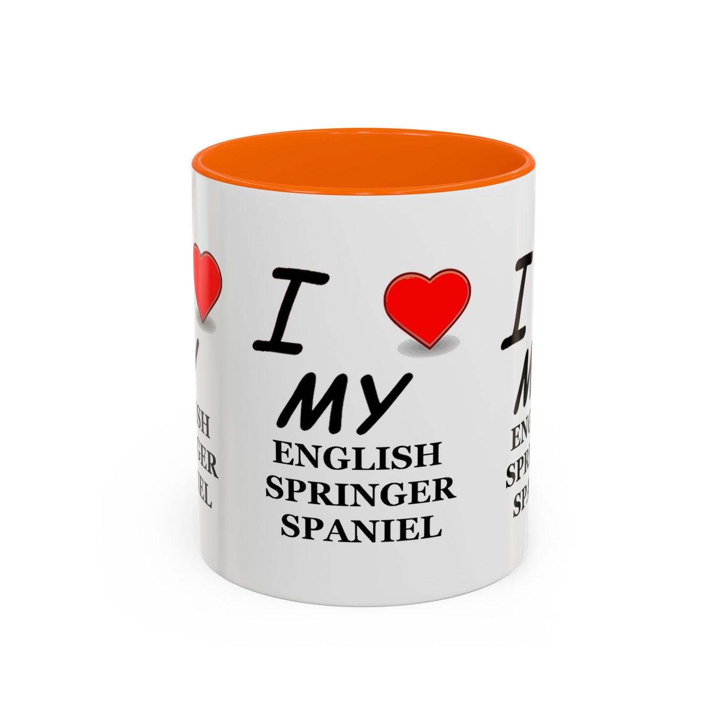 I Love My English Springer Spaniel Accent Coffee Mug - Perfect for Dog Lovers, Pet Gifts, Home Decor, Unique Mug, Holiday Gift