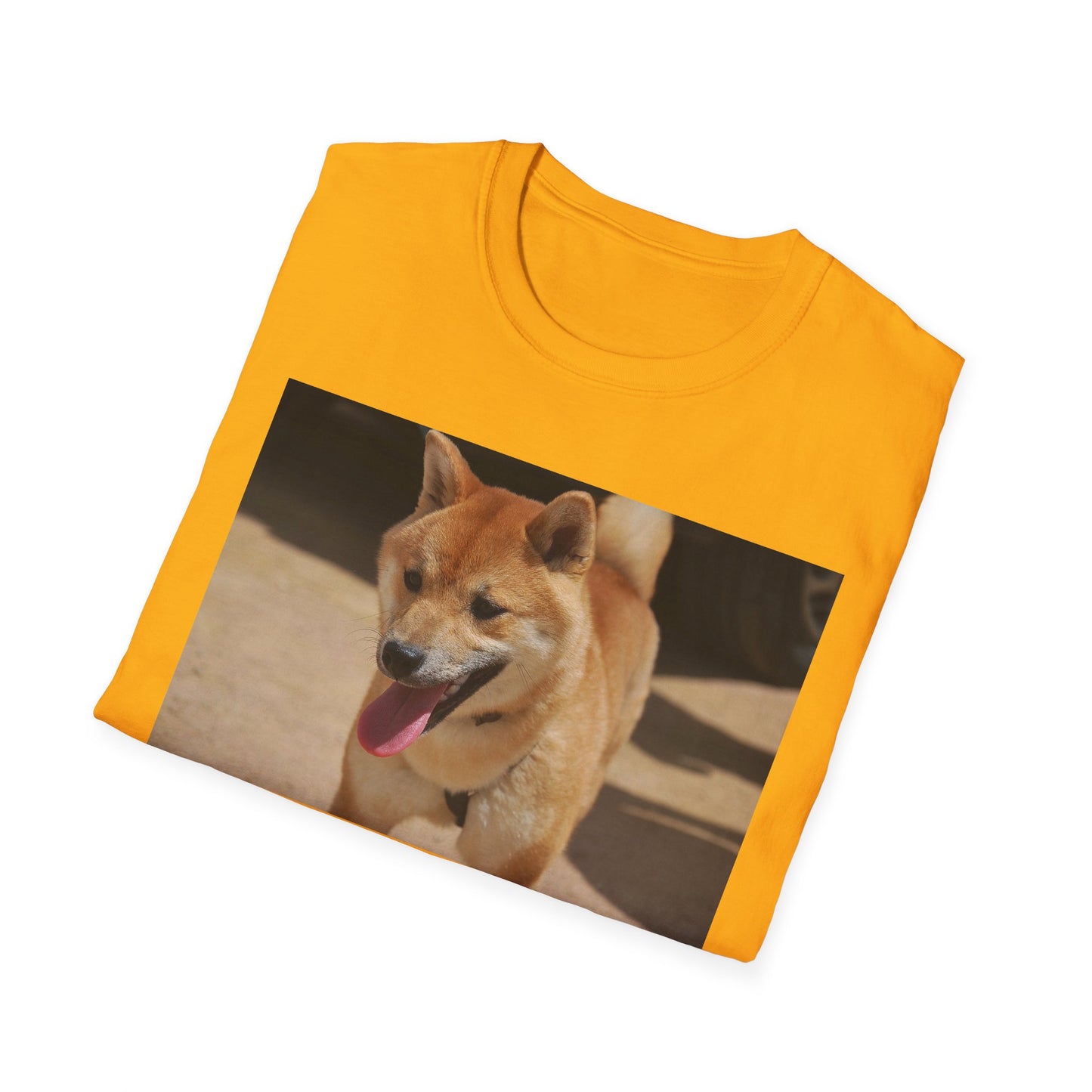 Cute Shiba Inu Unisex Softstyle T-Shirt, Pet Lover Gift, Animal Lover Tee, Casual Wear, Summer Style