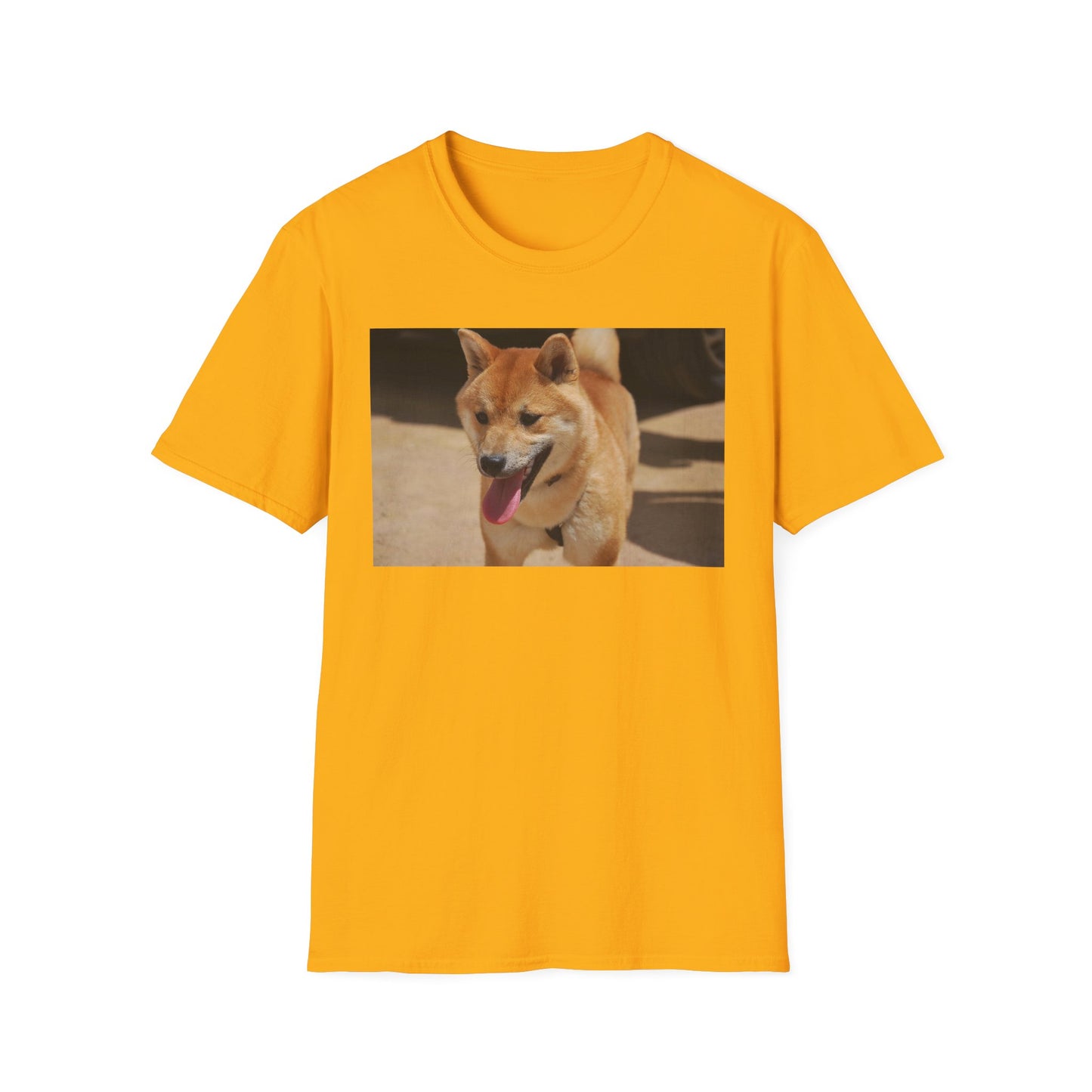 Cute Shiba Inu Unisex Softstyle T-Shirt, Pet Lover Gift, Animal Lover Tee, Casual Wear, Summer Style