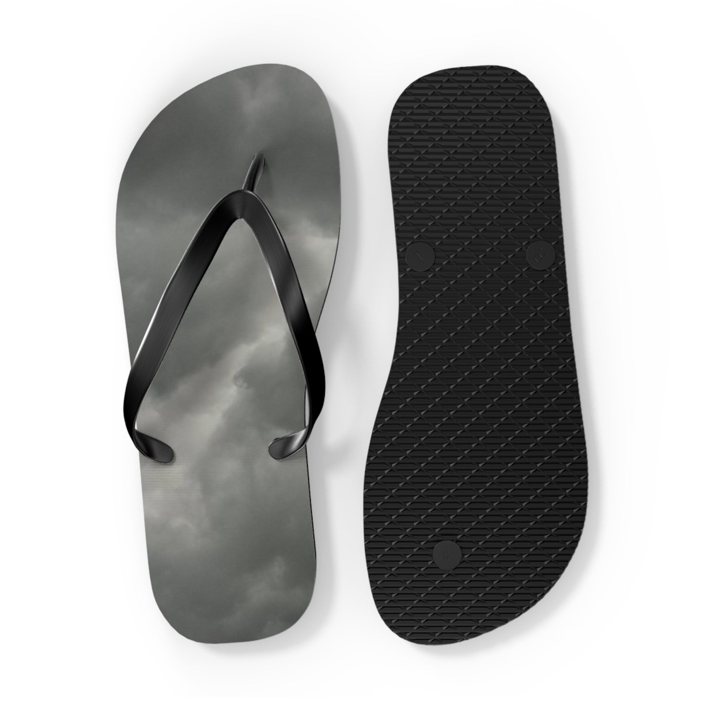 Cloudy Flip Flops - Stylish Beachwear, Vacation Essentials, Summer Footwear, Outdoor Adventures, Cloud Design