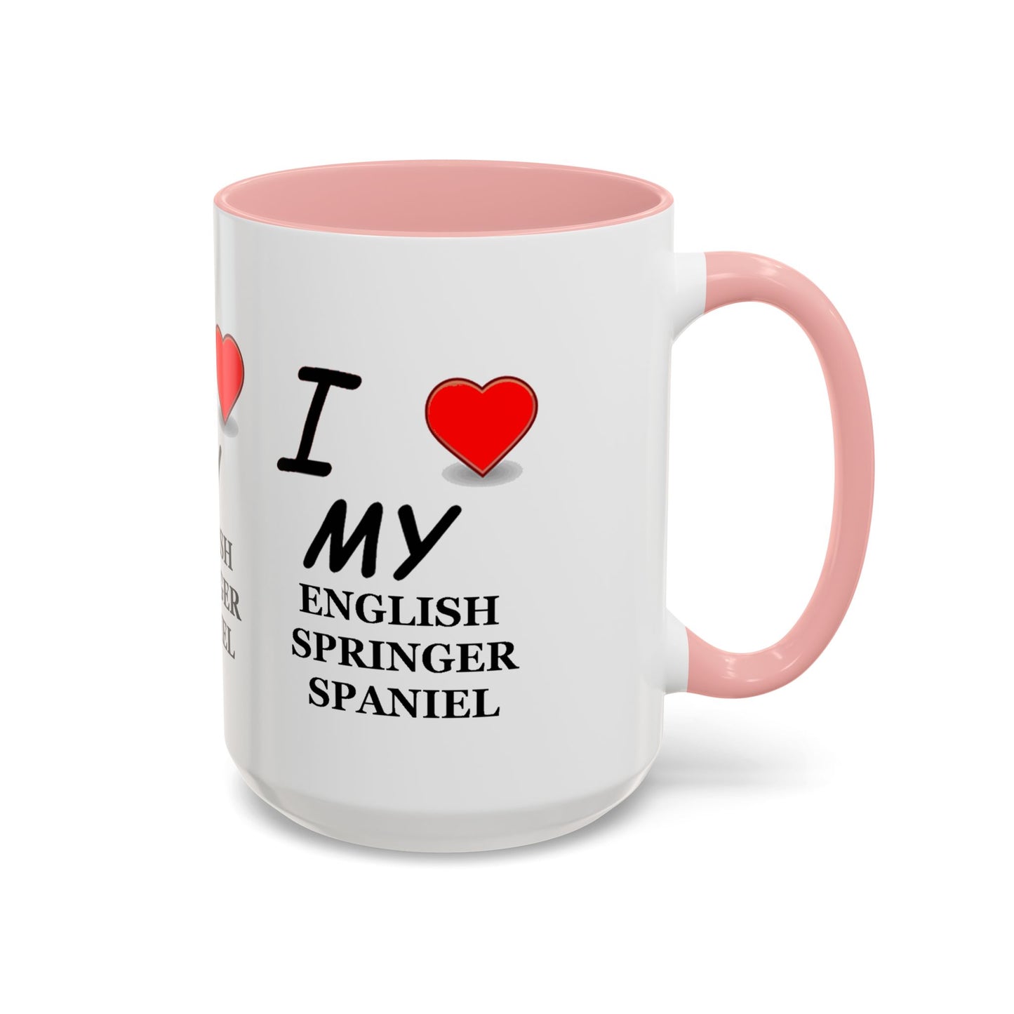 I Love My English Springer Spaniel Accent Coffee Mug - Perfect for Dog Lovers, Pet Gifts, Home Decor, Unique Mug, Holiday Gift
