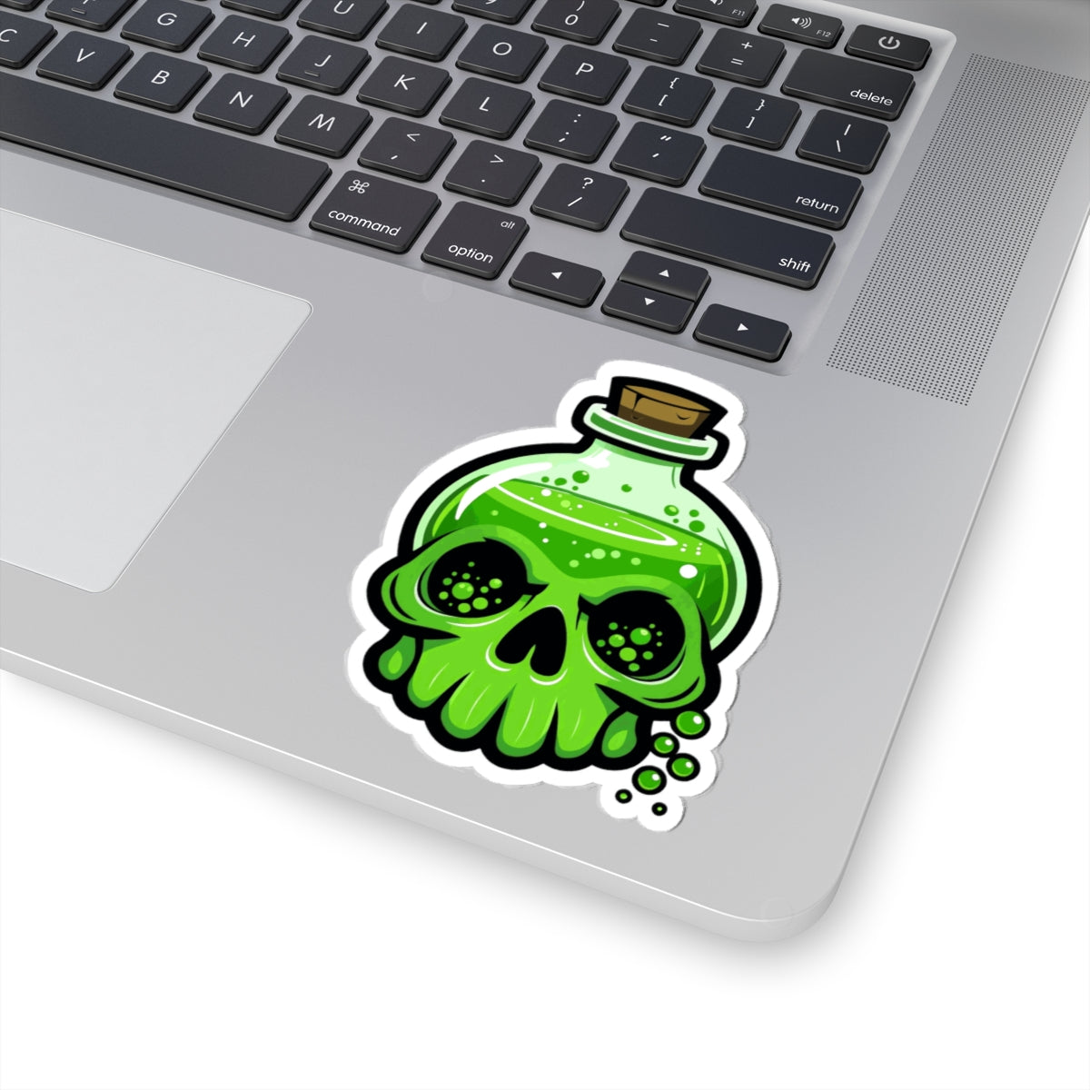 Creepy Potion Skull Kiss-Cut Stickers - Perfect for Halloween and Spooky Decor