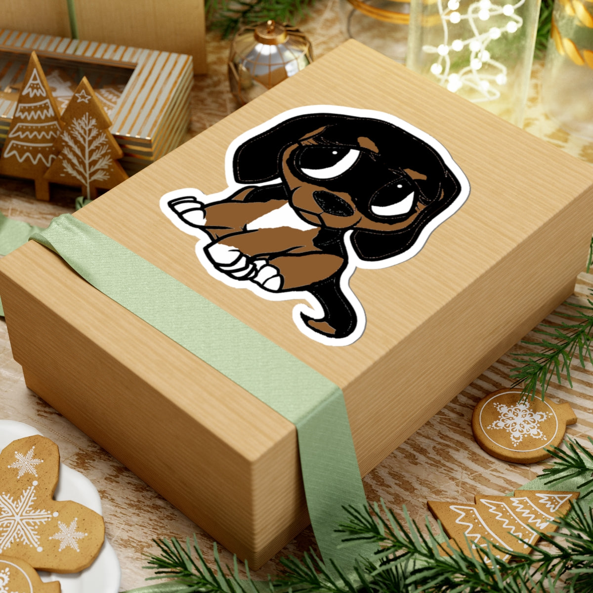 Adorable Beagle Dog Stickers, Cute Puppy Vinyl Decals for Laptops, Scrapbooking, Gift for Dog Lovers, Playful Animal Sticker Decor