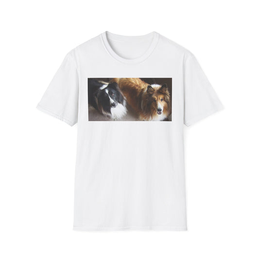 Shetland Sheepdog Group Cute Dog Lovers Unisex T-Shirt, Pet Owner Gift, Animal Lover Apparel, Casual Wear, Birthday and Holiday Gift