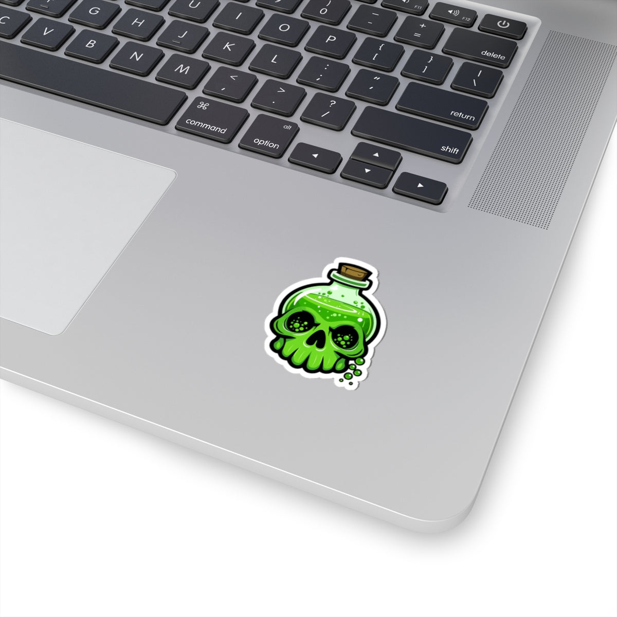 Creepy Potion Skull Kiss-Cut Stickers - Perfect for Halloween and Spooky Decor