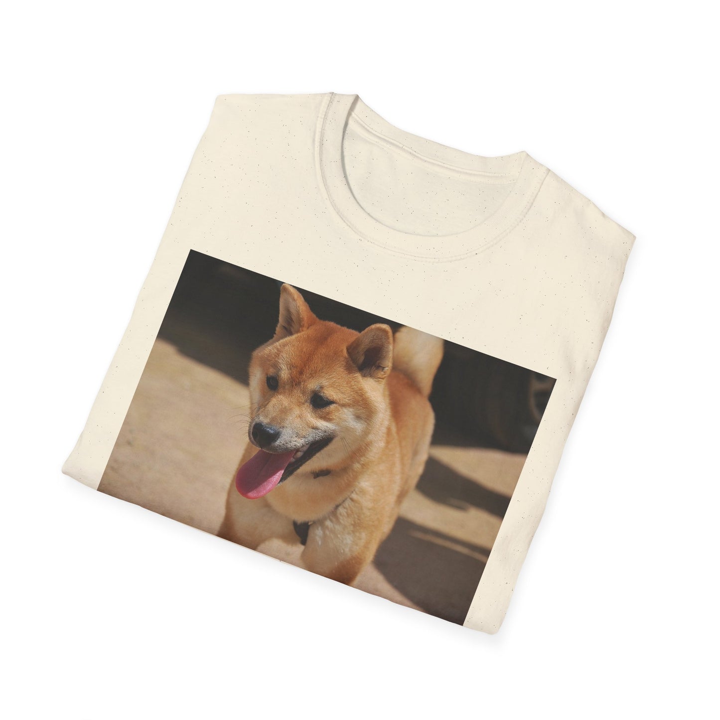 Cute Shiba Inu Unisex Softstyle T-Shirt, Pet Lover Gift, Animal Lover Tee, Casual Wear, Summer Style