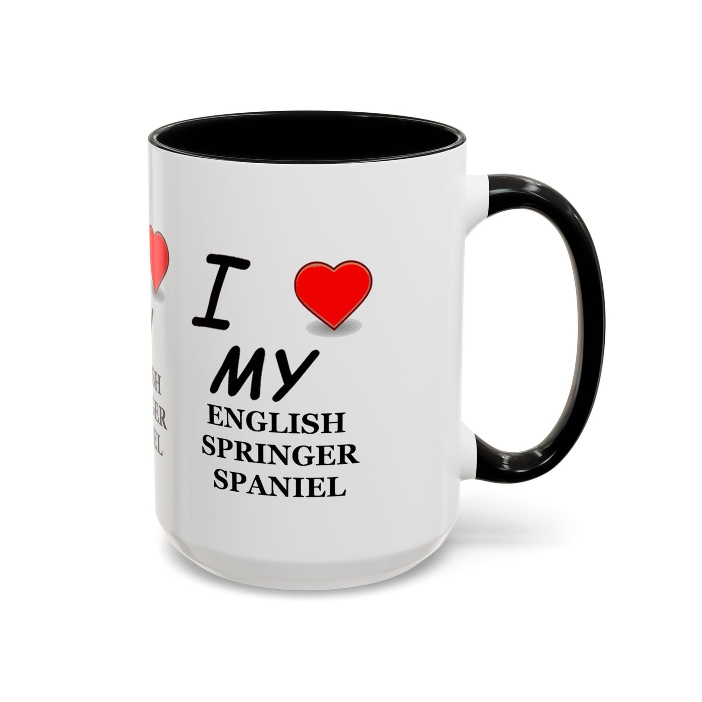 I Love My English Springer Spaniel Accent Coffee Mug - Perfect for Dog Lovers, Pet Gifts, Home Decor, Unique Mug, Holiday Gift