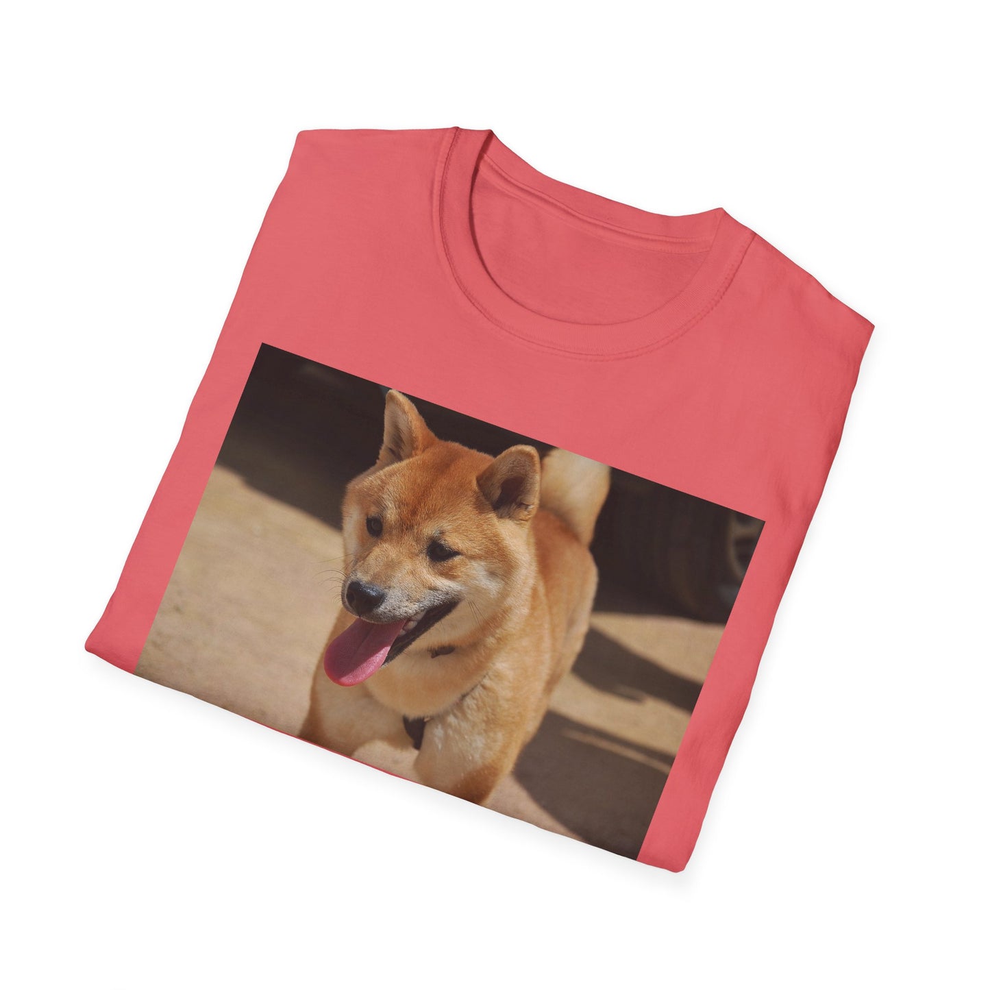 Cute Shiba Inu Unisex Softstyle T-Shirt, Pet Lover Gift, Animal Lover Tee, Casual Wear, Summer Style