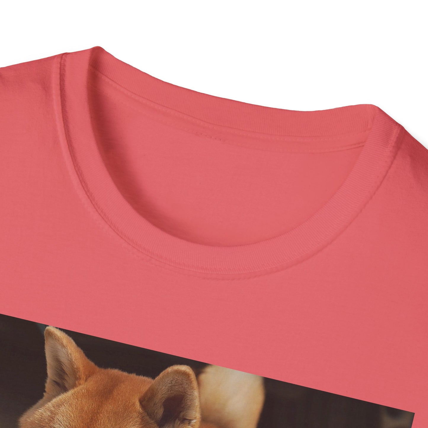 Cute Shiba Inu Unisex Softstyle T-Shirt, Pet Lover Gift, Animal Lover Tee, Casual Wear, Summer Style