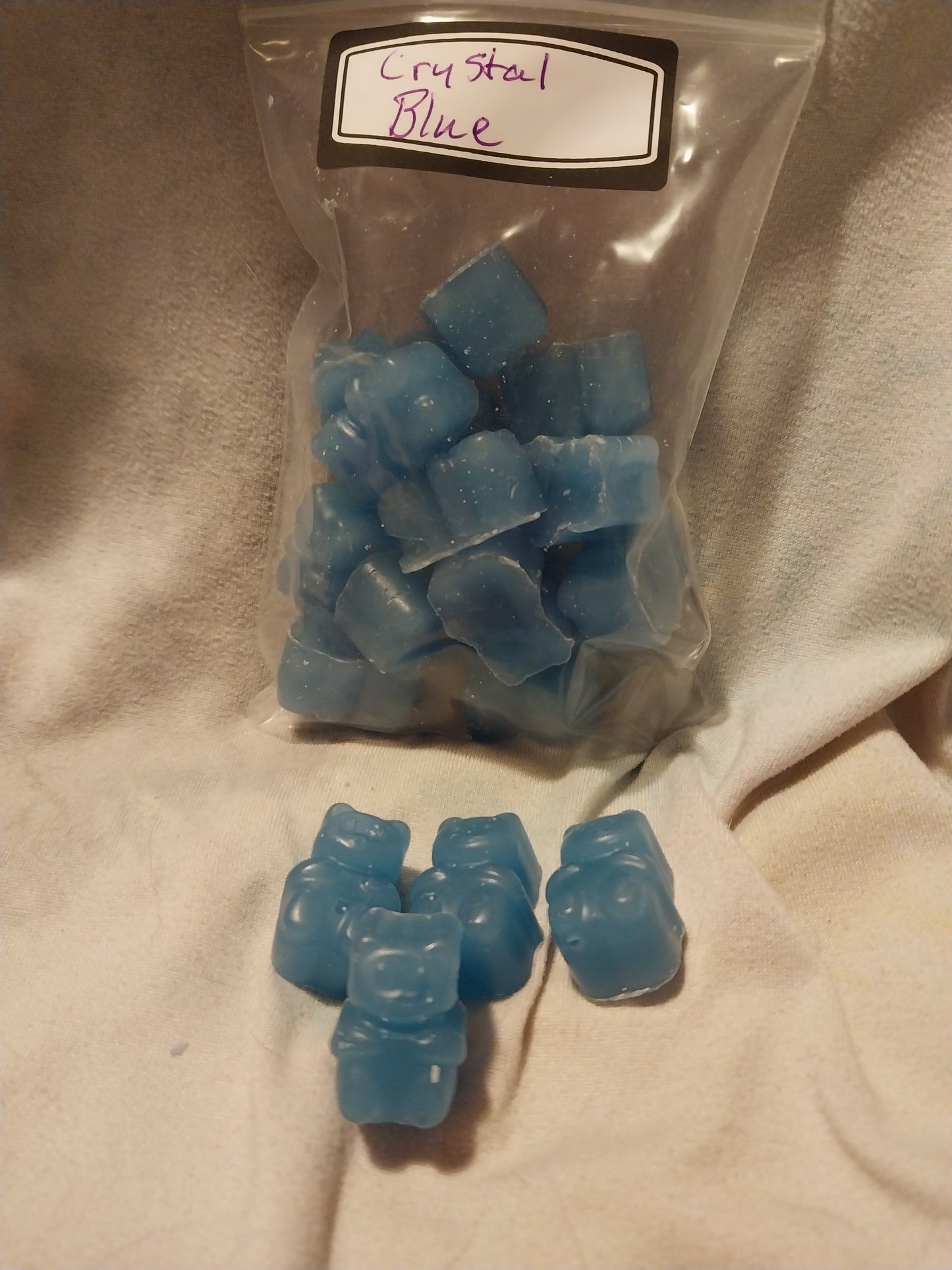 Crystal Blue Melty Bears Blueberry Floral Wax Melts