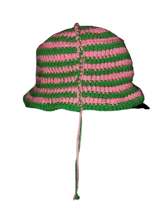 Over The Rainbow Crochet Standard Bucket Hat OOAK