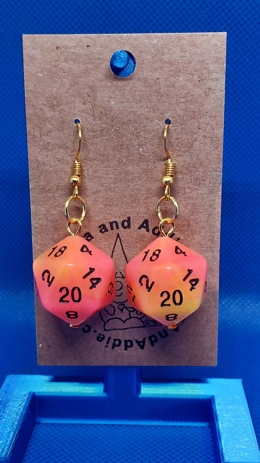 Natural 20 Earrings (mango)